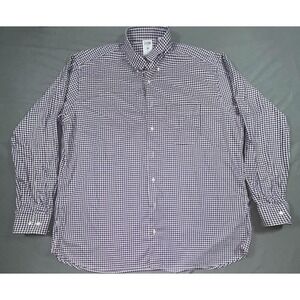 Gitman Bros. Dress Shirt Mens XL Multicolor Gingham Slim Fit Stretch Long Sleeve